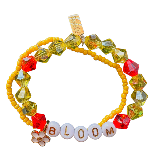 Bloom Handmade Word Bracelet