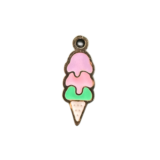 Triple Scoop Ice Cream Charm