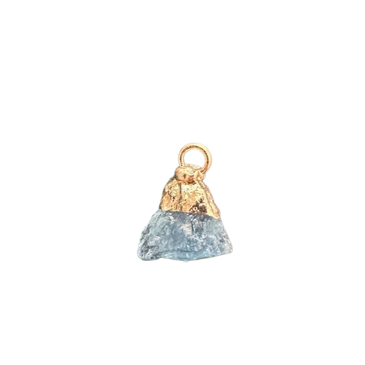 Raw Aquamarine Charm