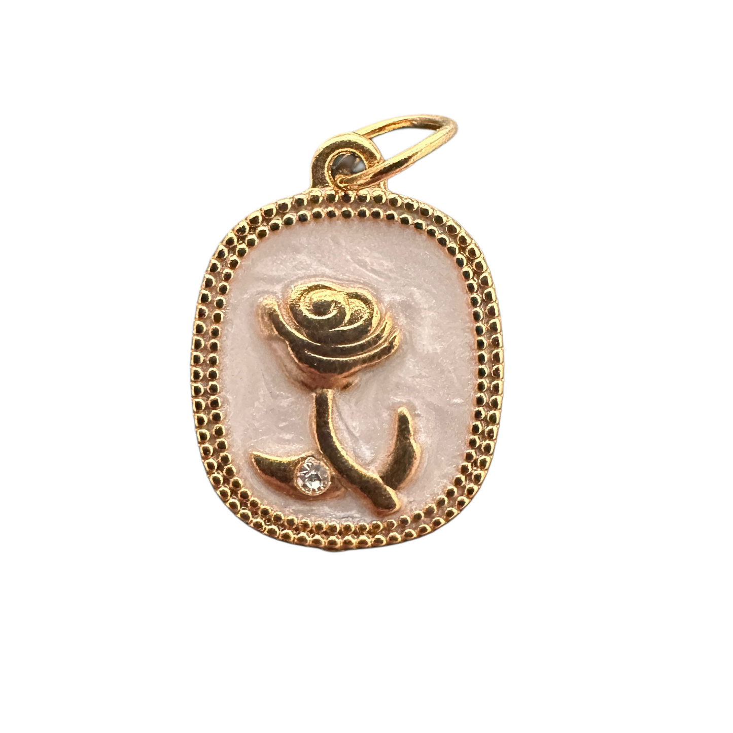 Golden Rose Charm